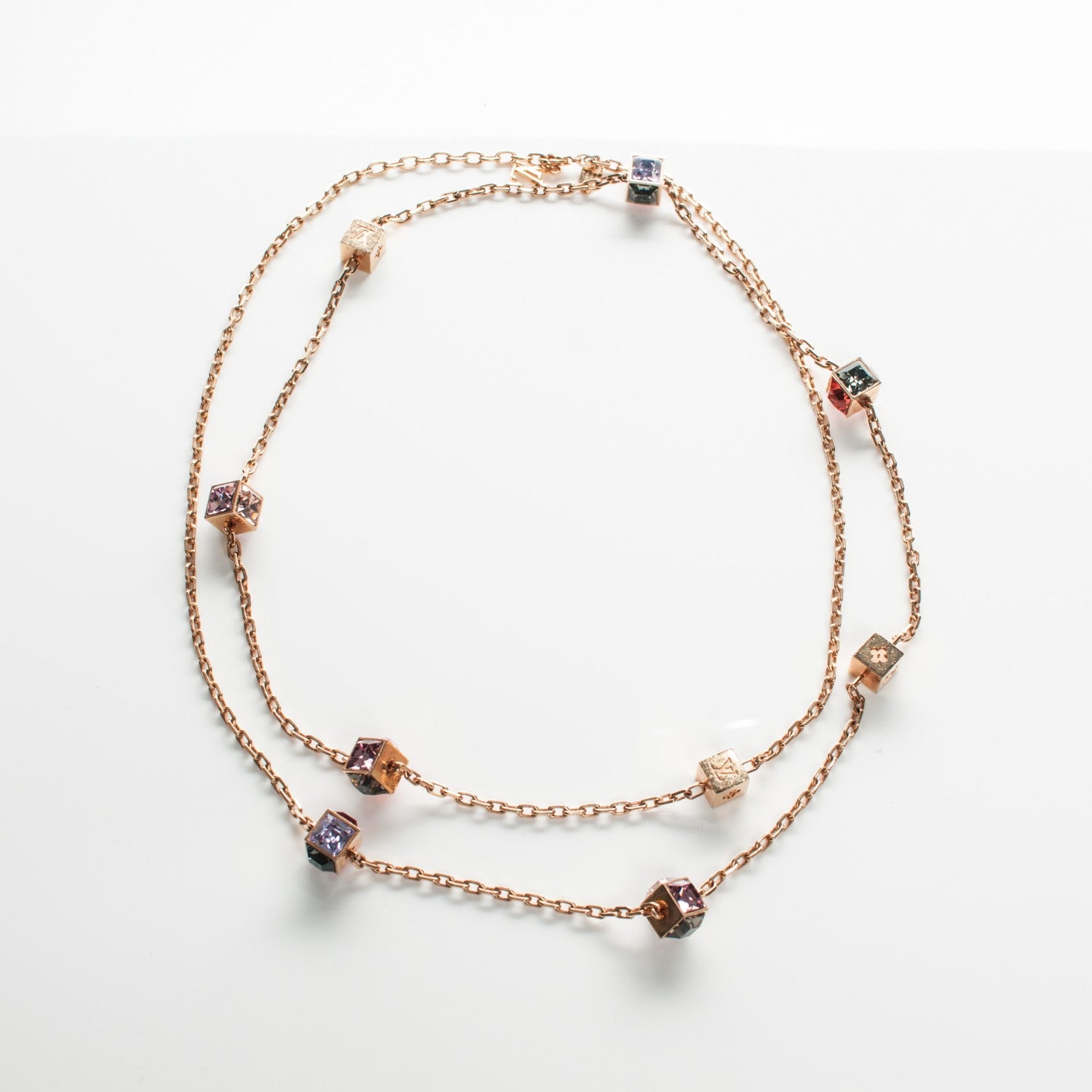 Louis Vuitton Swarovski Gamble Long Necklace Blush 3 of 8
