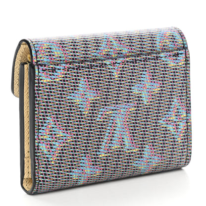 Louis Vuitton Monogram LV Pop Zoe Wallet Blue 3 of 7