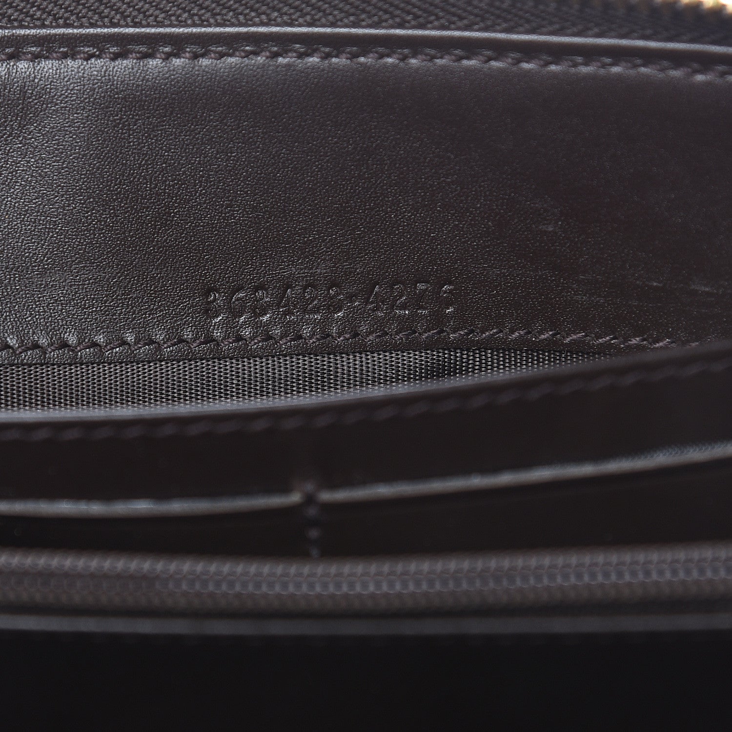 Gucci Monogram Zip Around Wallet Dark Brown 7 of 12