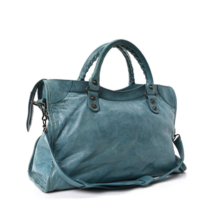 Balenciaga Agneau Classic Hardware City Bleu India 4 of 11