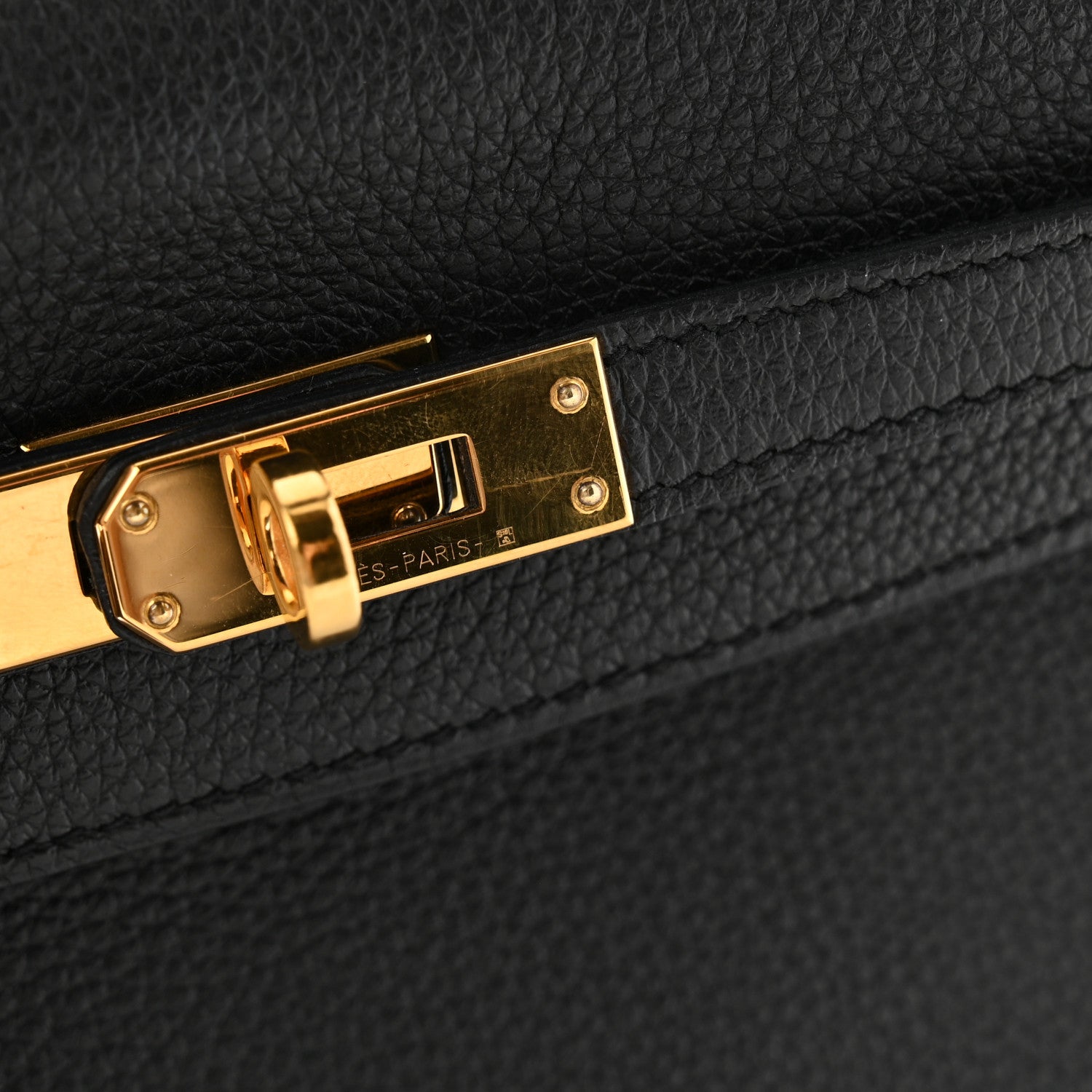 Hermes Togo Kelly Retourne 25 Black 11 of 12