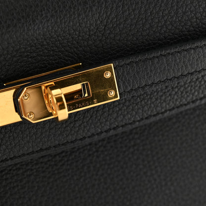 Hermes Togo Kelly Retourne 25 Black 11 of 12
