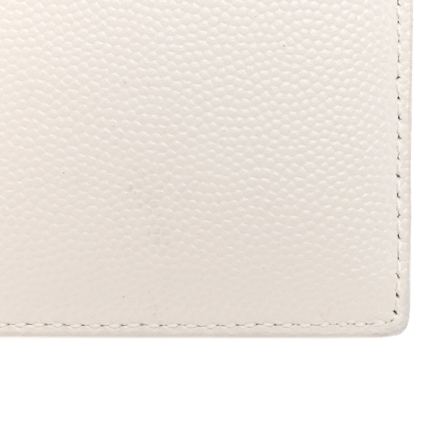 Saint Laurent Grain De Poudre Credit Card Case Icy White 9 of 11