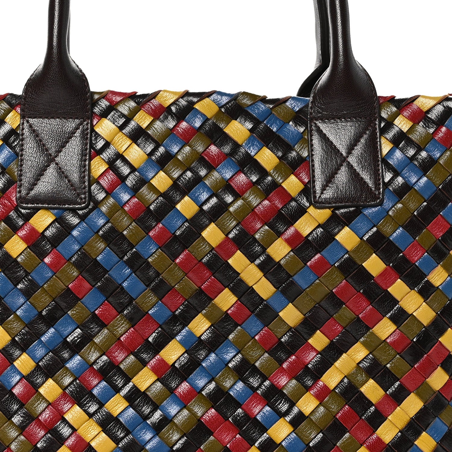 Bottega Veneta Shiny Goatskin Intrecciato Small Cabat Multicolor 8 of 12