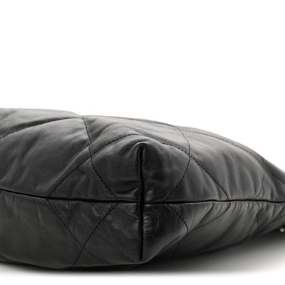 Chanel Shiny Calfskin Quilted Small Chanel 22 Black 10 of 10