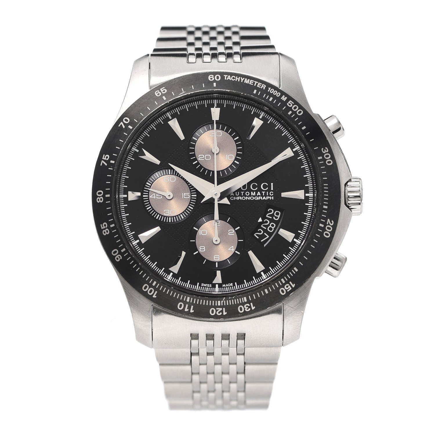 Gucci Stainless Steel 46mm G-Timeless Chronograph Automatic Watch Blue 1 of 6