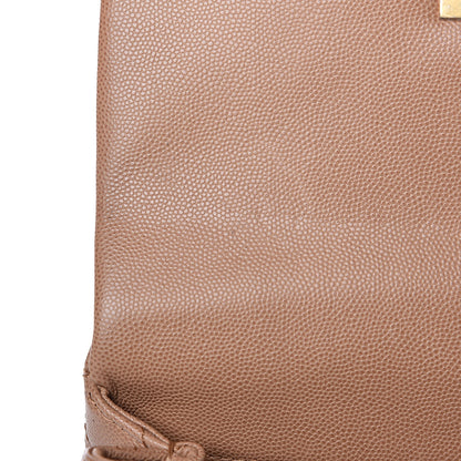 Chanel Caviar Lizard Quilted Mini Coco Handle Flap Beige 14 of 14