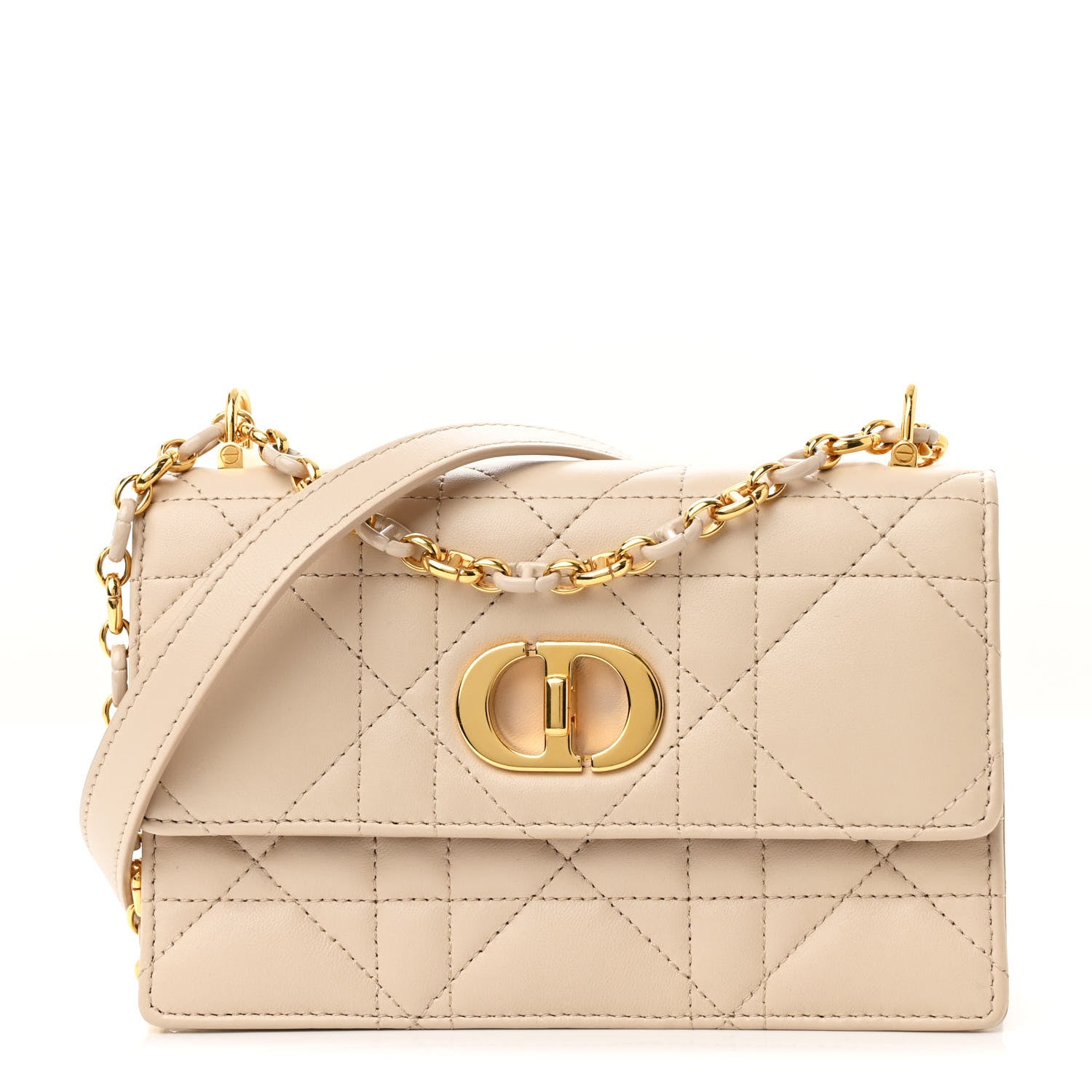 Christian Dior Lambskin Macrocannage Mini Miss Caro Bag Caramel Beige 1 of 13