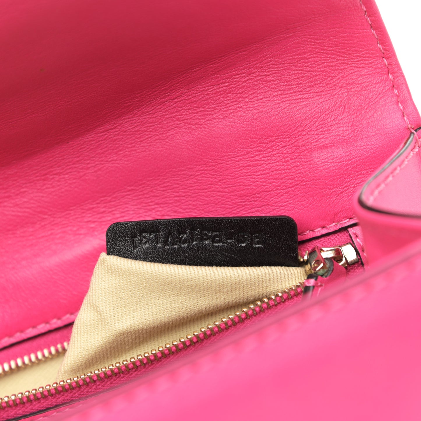 Vitello Small Glam Lock Rockstud Flap Pop Fuxia