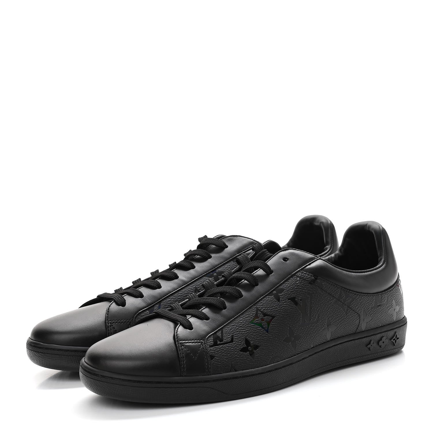 Louis Vuitton Monogram Sneakers 9.5 Black 3 of 9