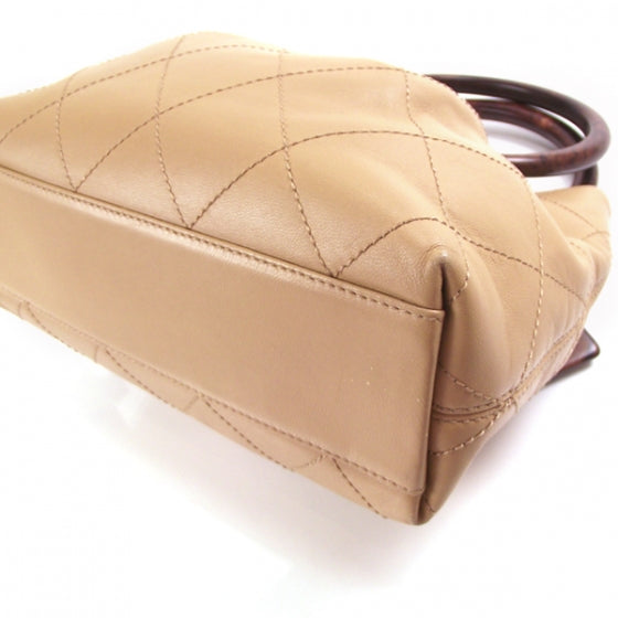 Chanel Lambskin Wood Sac Tote 5 of 11