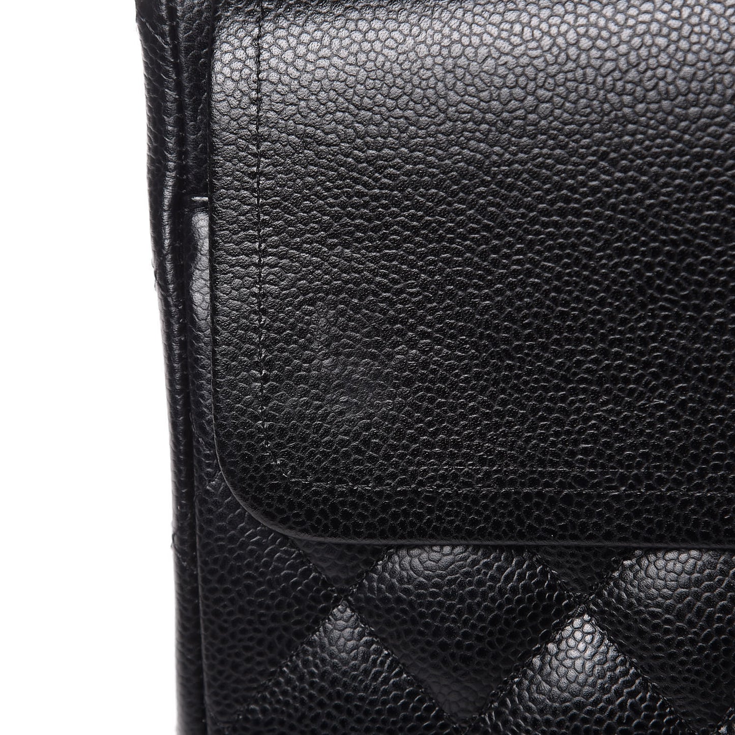 Caviar Quilted Maxi Double Flap Black