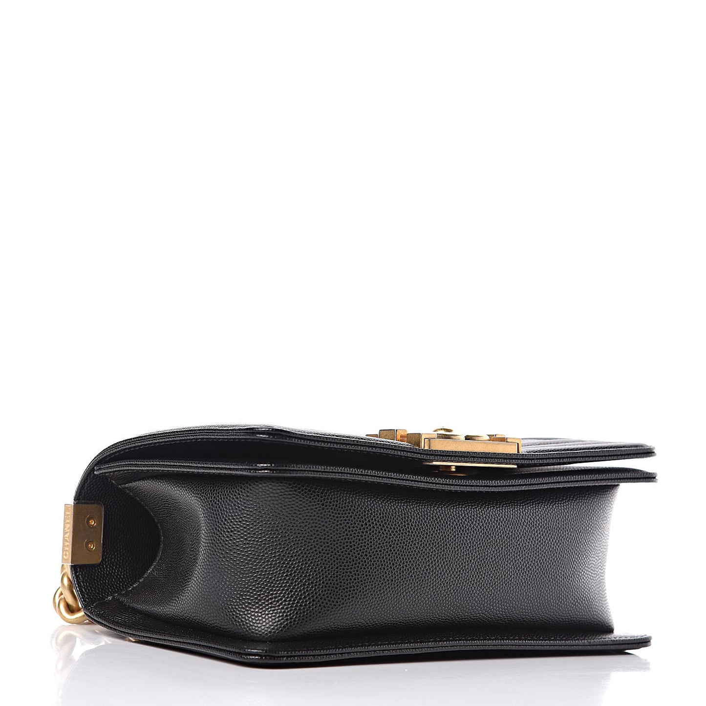 Caviar Quilted Small Boy Flap Black