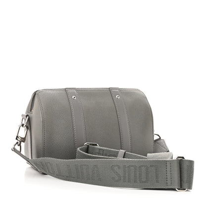 Louis Vuitton Grained Calfskin Aerogram City Keepall Gris 3 of 11
