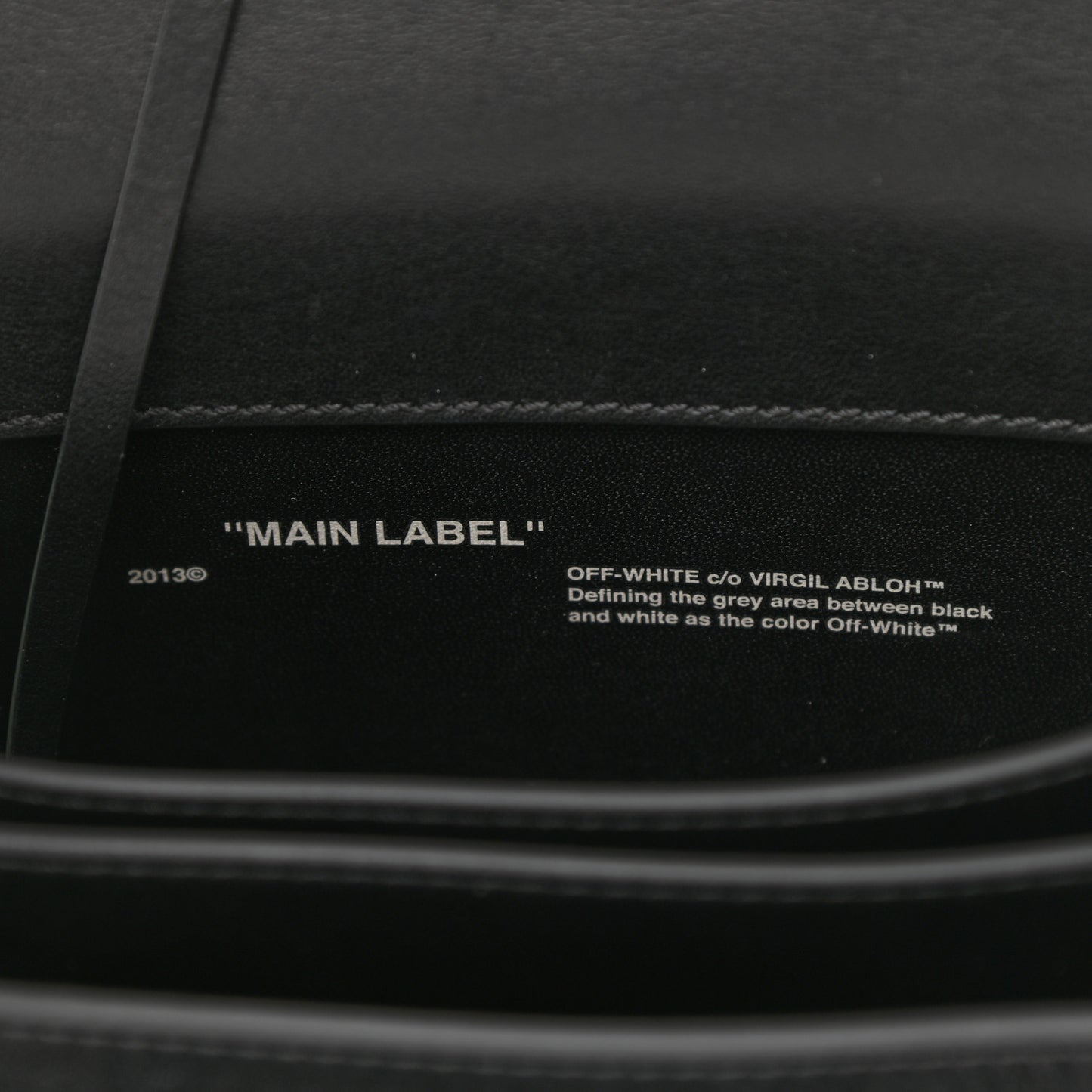 Calfskin Binder Clip Bag So Black