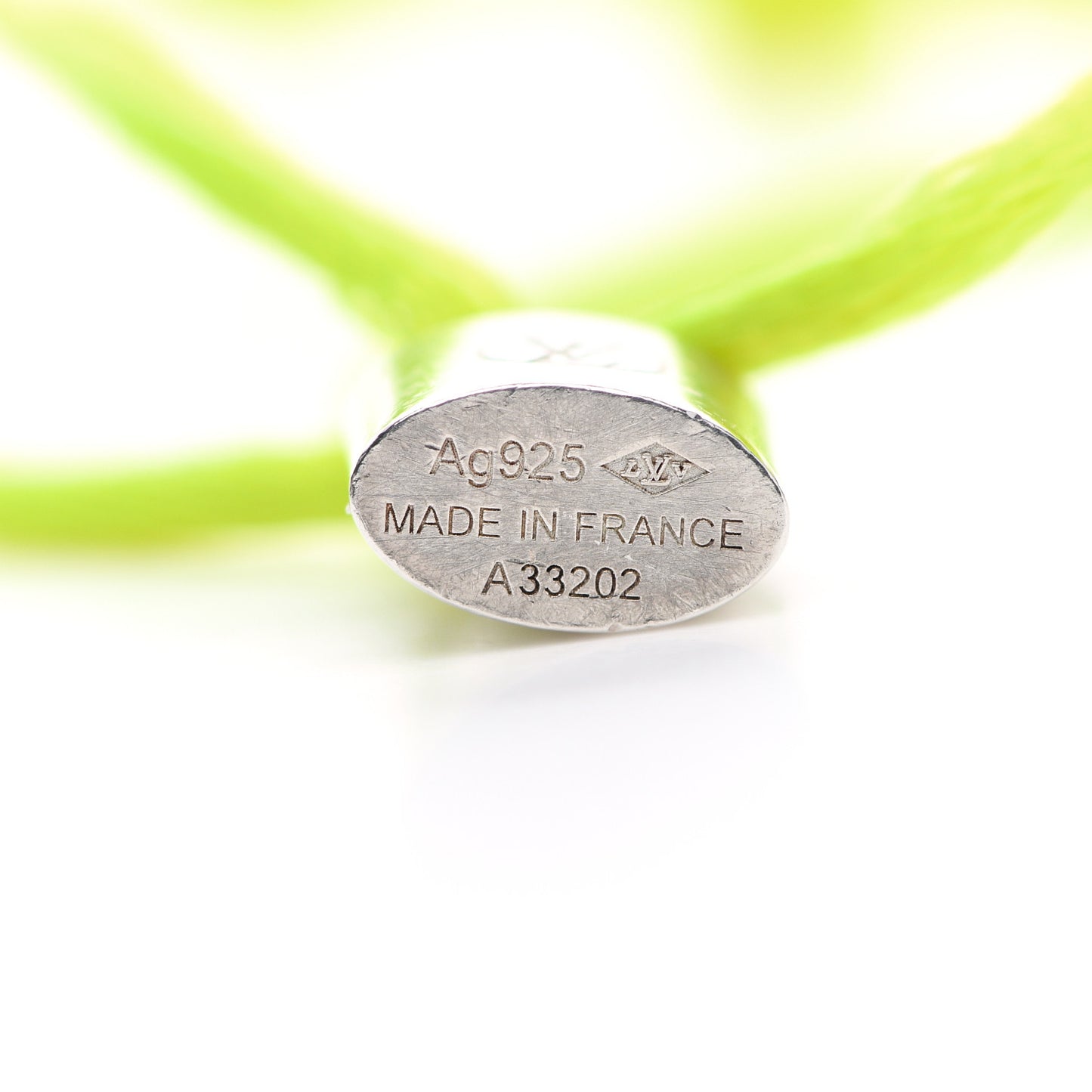 X UNICEF Sterling Silver Lockit Bracelet Neon Yellow