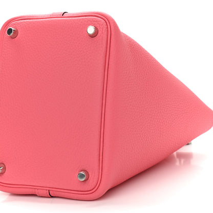 Hermes Taurillon Clemence Picotin Lock 18 PM Rose Azalee 10 of 11