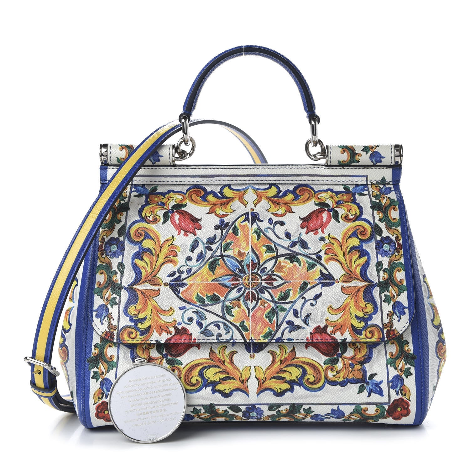 Dolce & Gabbana Dauphine Majolica Print Medium Miss Sicily Satchel Multicolor 1 of 9
