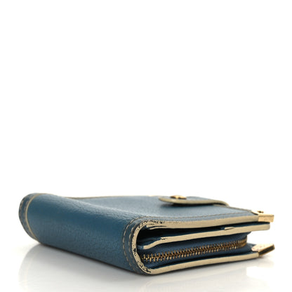 Louis Vuitton Suhali Compact Zipped Wallet Blue 4 of 9