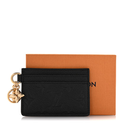 Louis Vuitton Empreinte Monogram LV Charms Card Holder Black 8 of 8