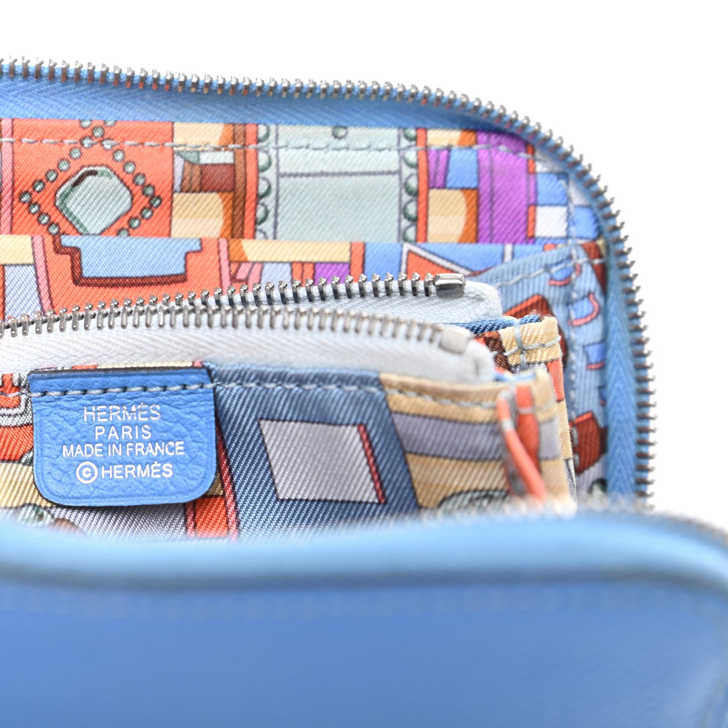 Epsom Silk'In Compact Wallet Bleu Paradis