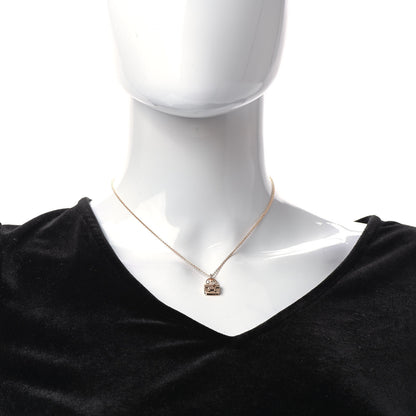 Hermes 18K Rose Gold Diamond Constance Amulettes Charm Pendant Necklace 2 of 6