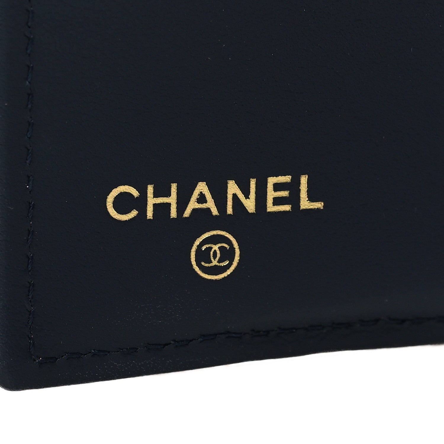 Chanel Caviar Quilted Multi Chain CC Compact Bifold Wallet Navy 6 of 11
