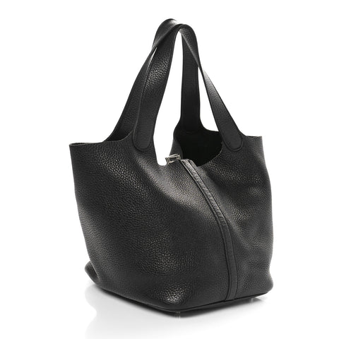 Taurillon Clemence Picotin Lock 22 MM Black