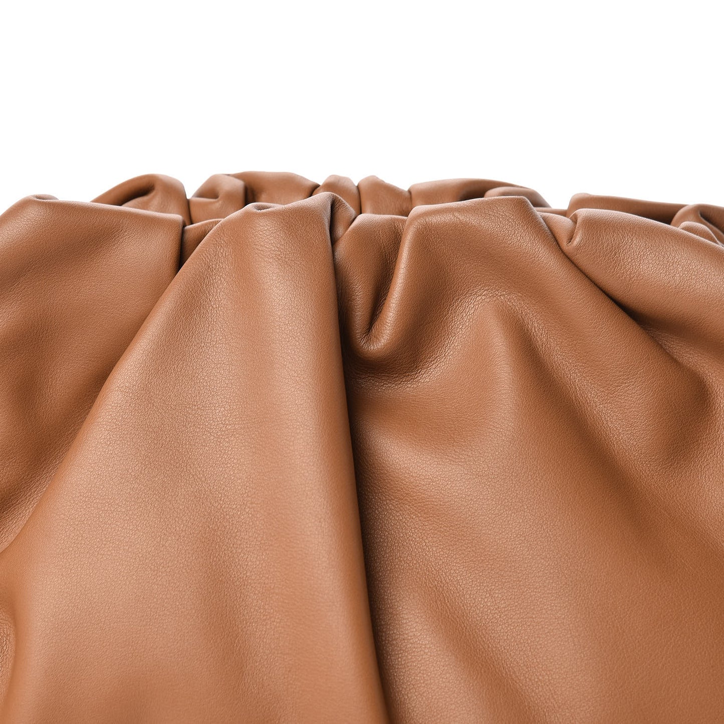Smooth Butter Calf The Pouch Oversized Clutch Cammello