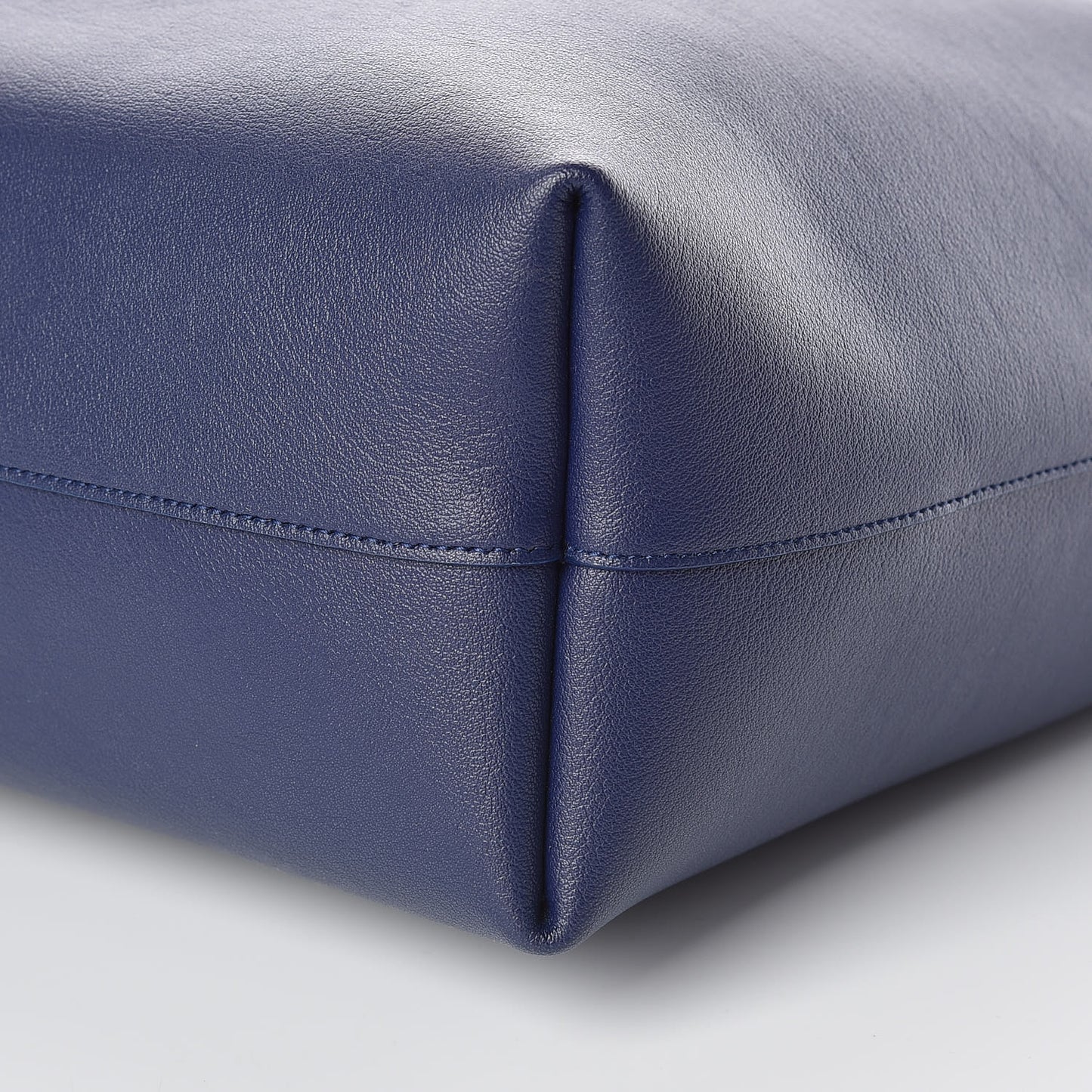 Calfskin Large Shopping Tote Saphir
