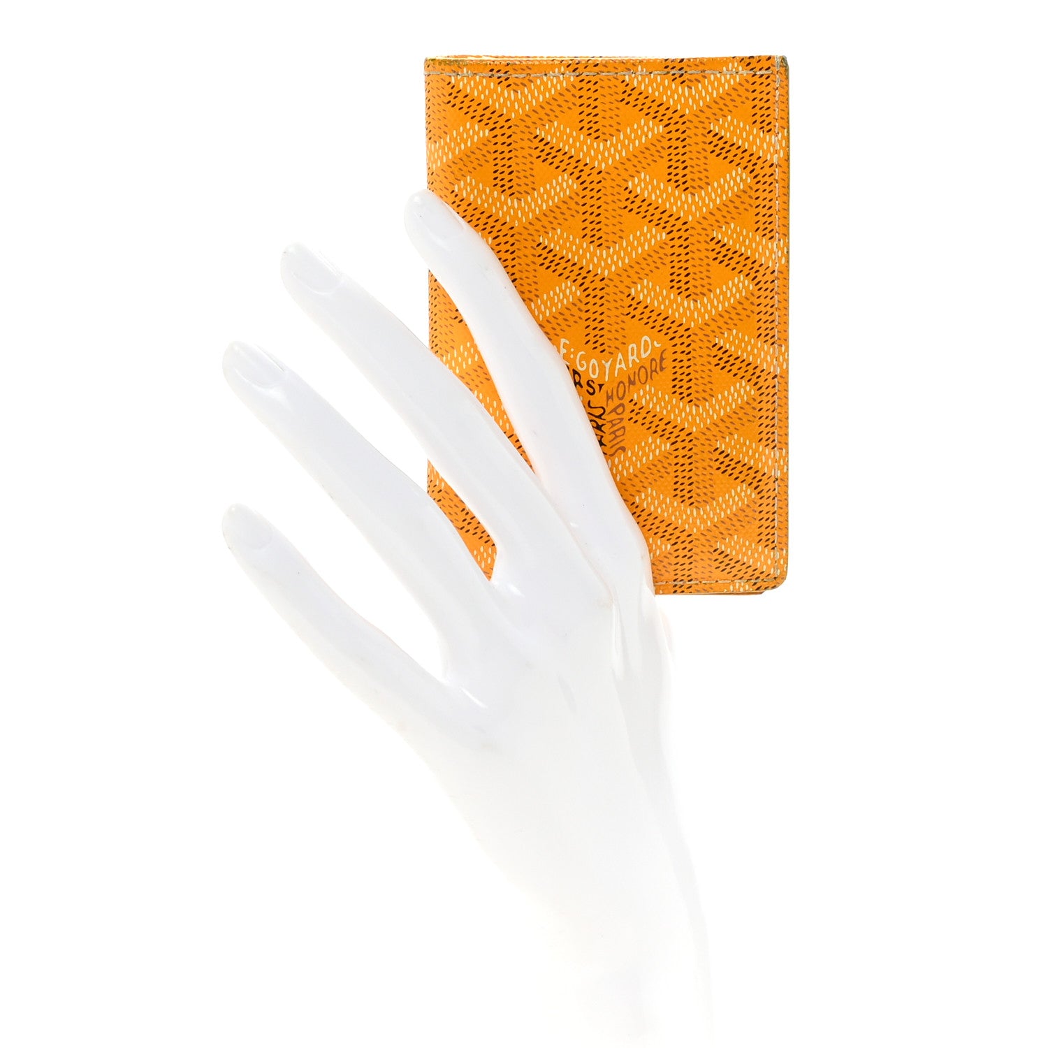 Goyard Goyardine Saint Pierre Card Holder Yellow 1738354