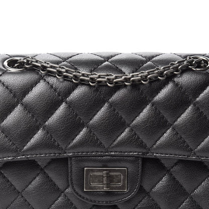 Chanel Goatskin Quilted 2.55 Reissue Mini Flap Dark Silver 10 of 11