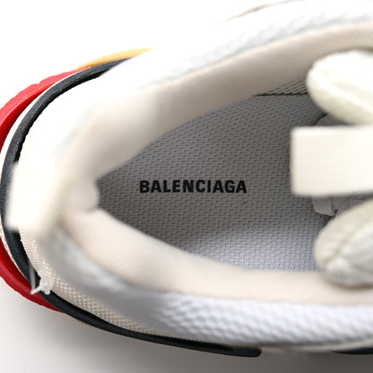 Balenciaga Fabric Mesh Womens Triple S Sneakers 39 Grey Red White 7 of 10