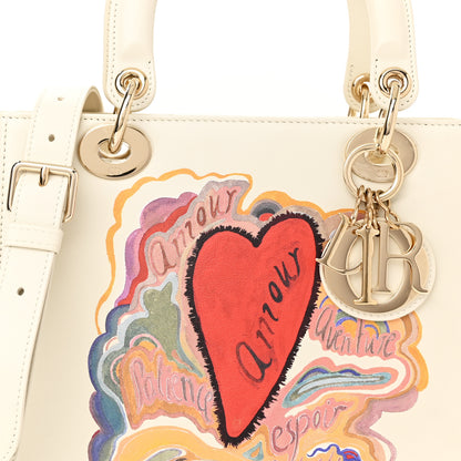 Christian Dior Calfskin Amour Print Medium Lady Dior Multicolor 7 of 11
