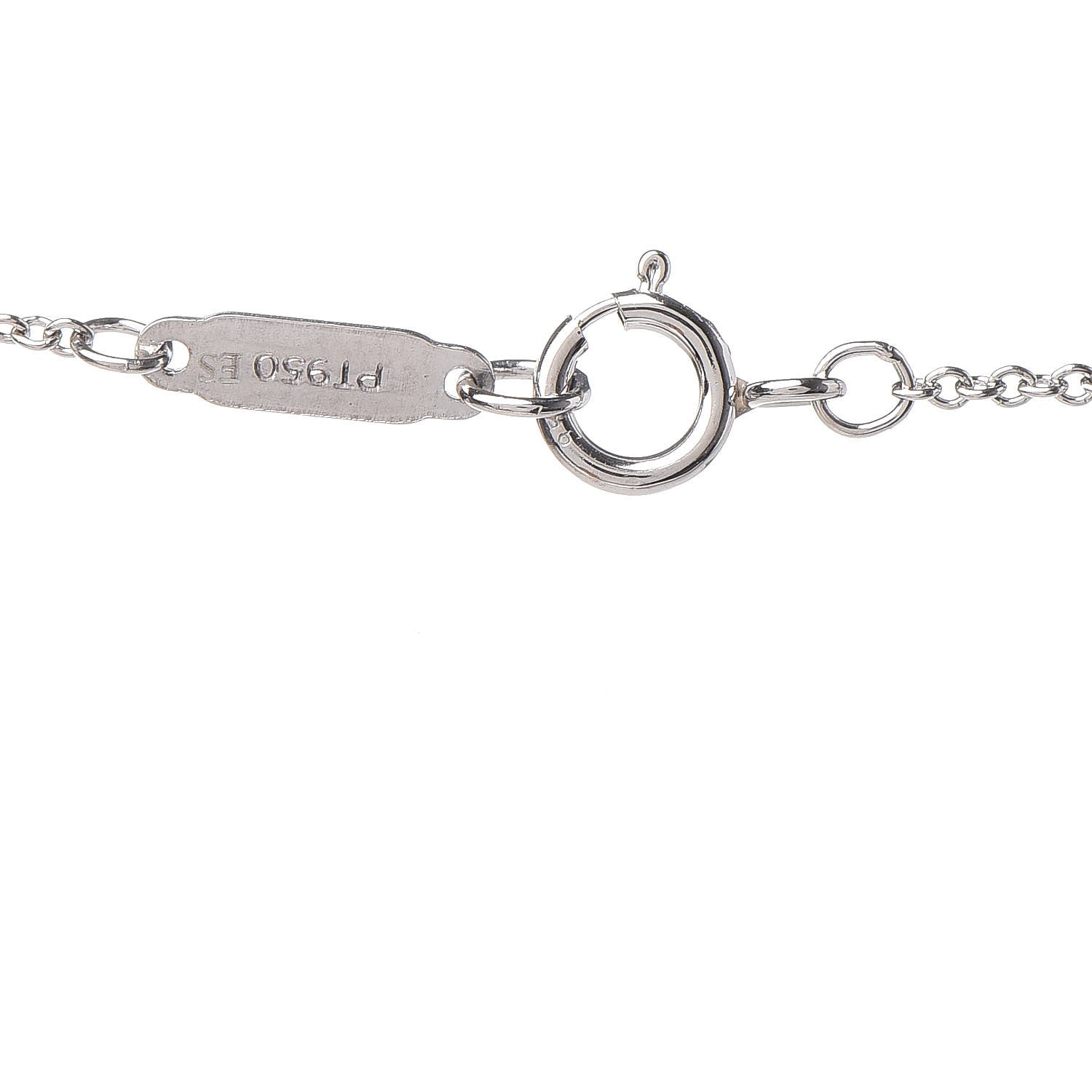 Tiffany Platinum Diamond Small Heart Lock Pendant Necklace 6 of 6