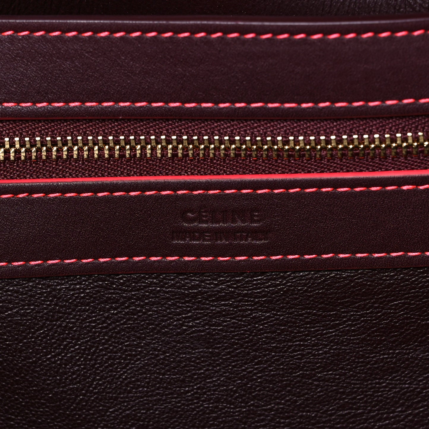 Smooth Calfskin Small Tassel Cabas Phantom Burgundy Pink