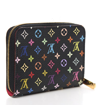 Louis Vuitton Monogram Multicolor Zippy Coin Purse Black Grenade 2 of 7
