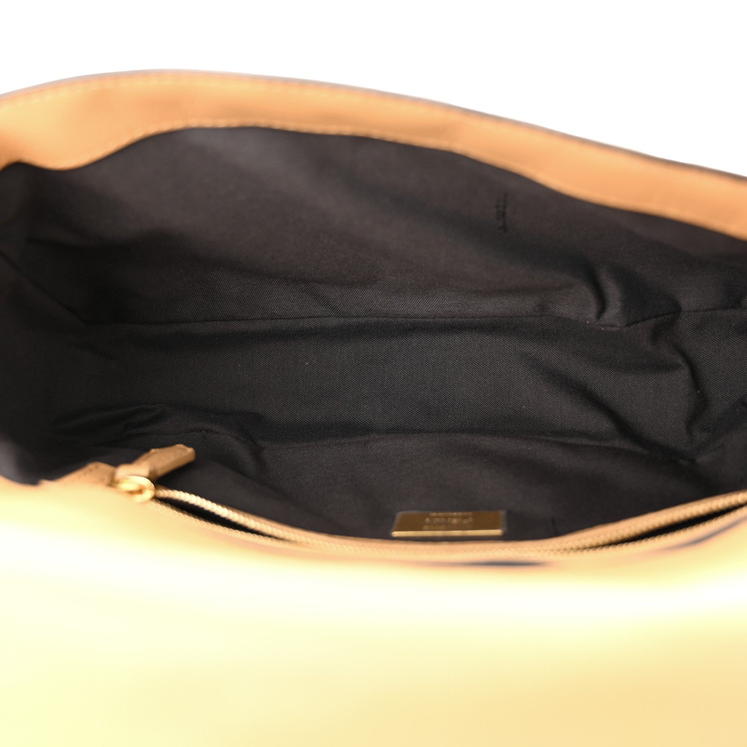 Fendi Nappa FF 1974 Embossed Baguette Miele Scuro 5 of 10