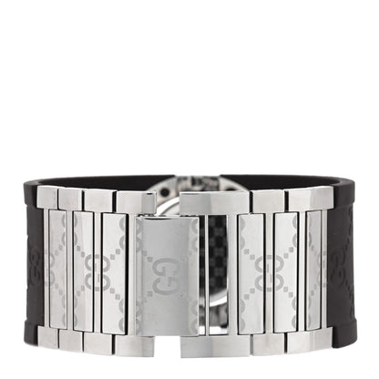Gucci Stainless Steel Rubber 23mm Twirl Quartz Watch Brown 3 of 4