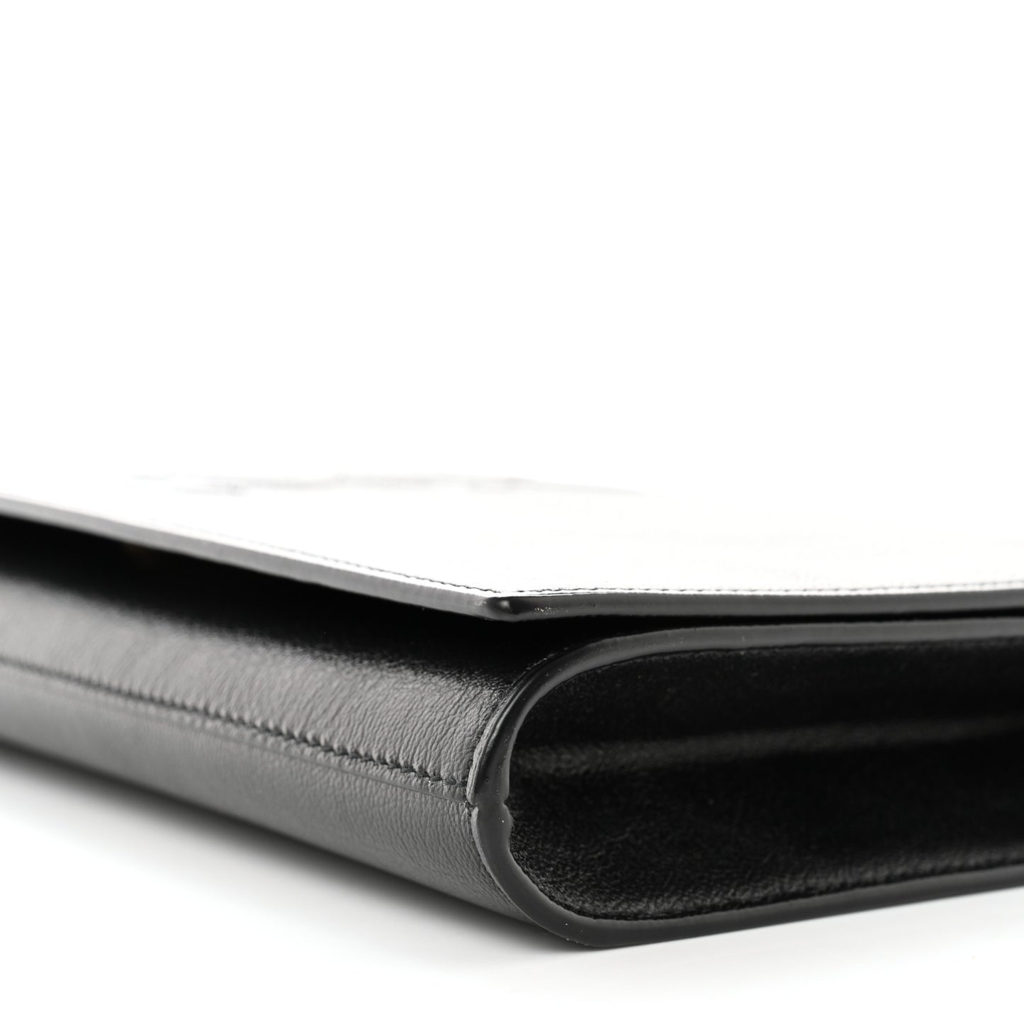 Calfskin Monogram Large Belle De Jour Clutch Black