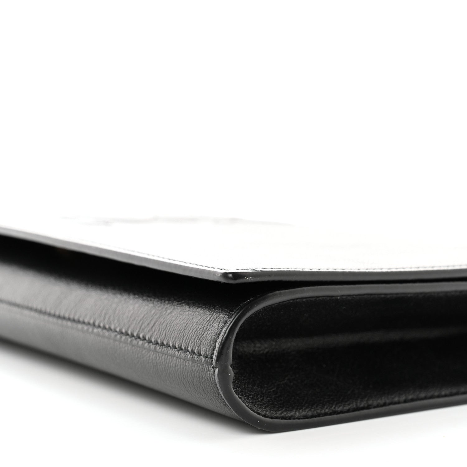Saint Laurent Calfskin Monogram Large Belle De Jour Clutch Black 11 of 11