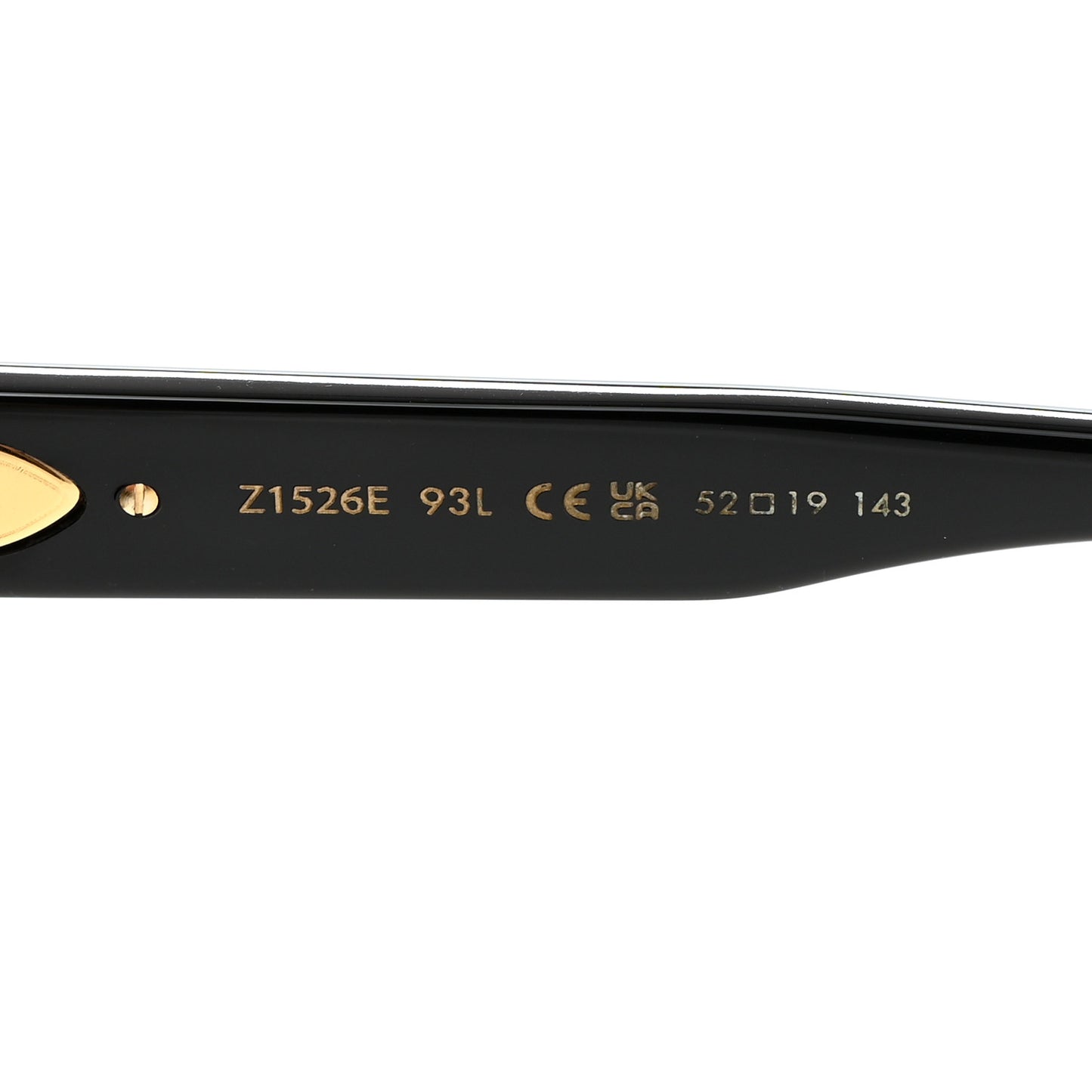 Acetate My Monogram Square Sunglasses Z1526E Black