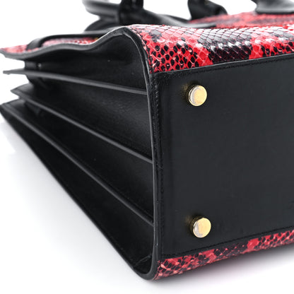Saint Laurent Python Small Sac de Jour Tote Ruby 6 of 14