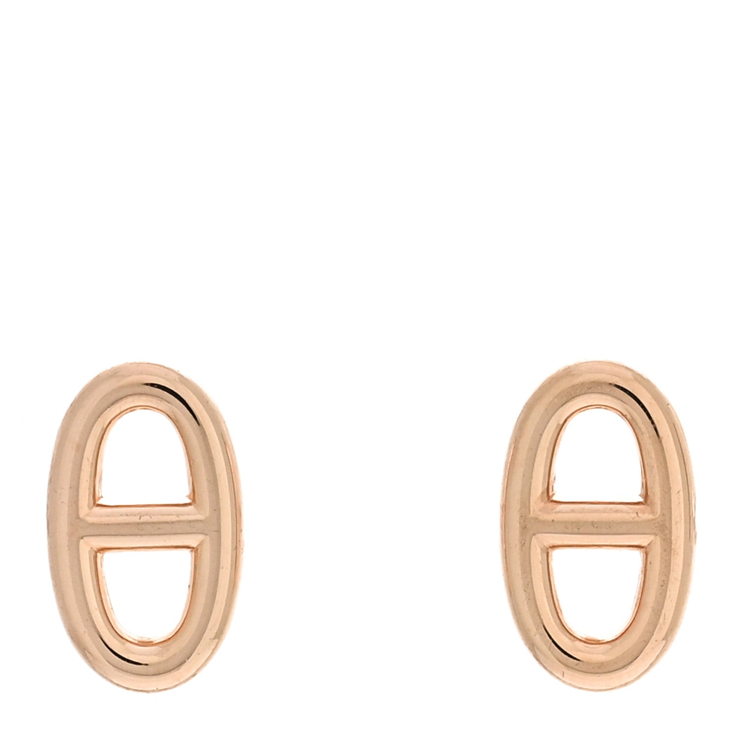 Hermes 18K Rose Gold TPM Farandole Stud Earrings 1 of 4