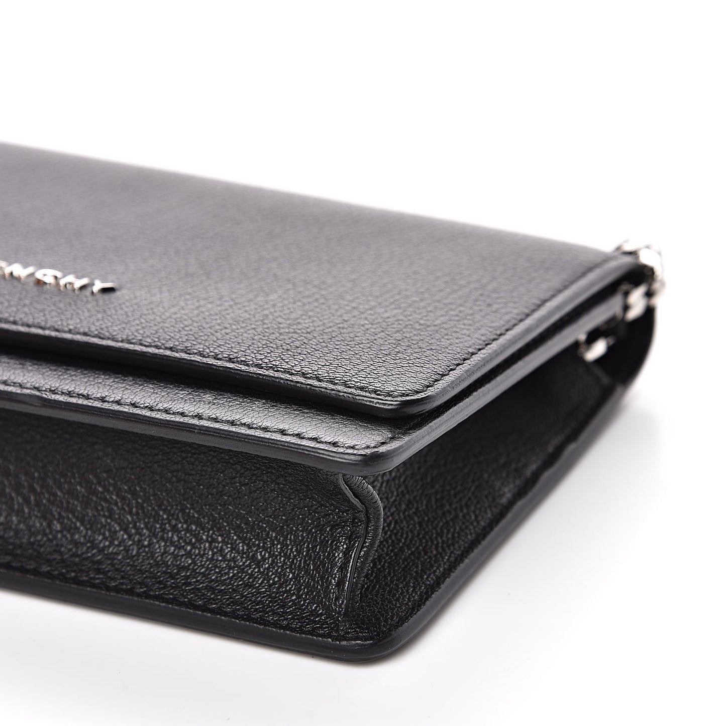 Sugar Goatskin Pandora Chain Wallet Black