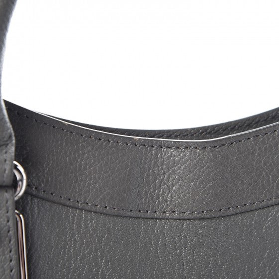 Balenciaga Chevre Silver Metallic Edge Hardware Town Gris Acier 9 of 9