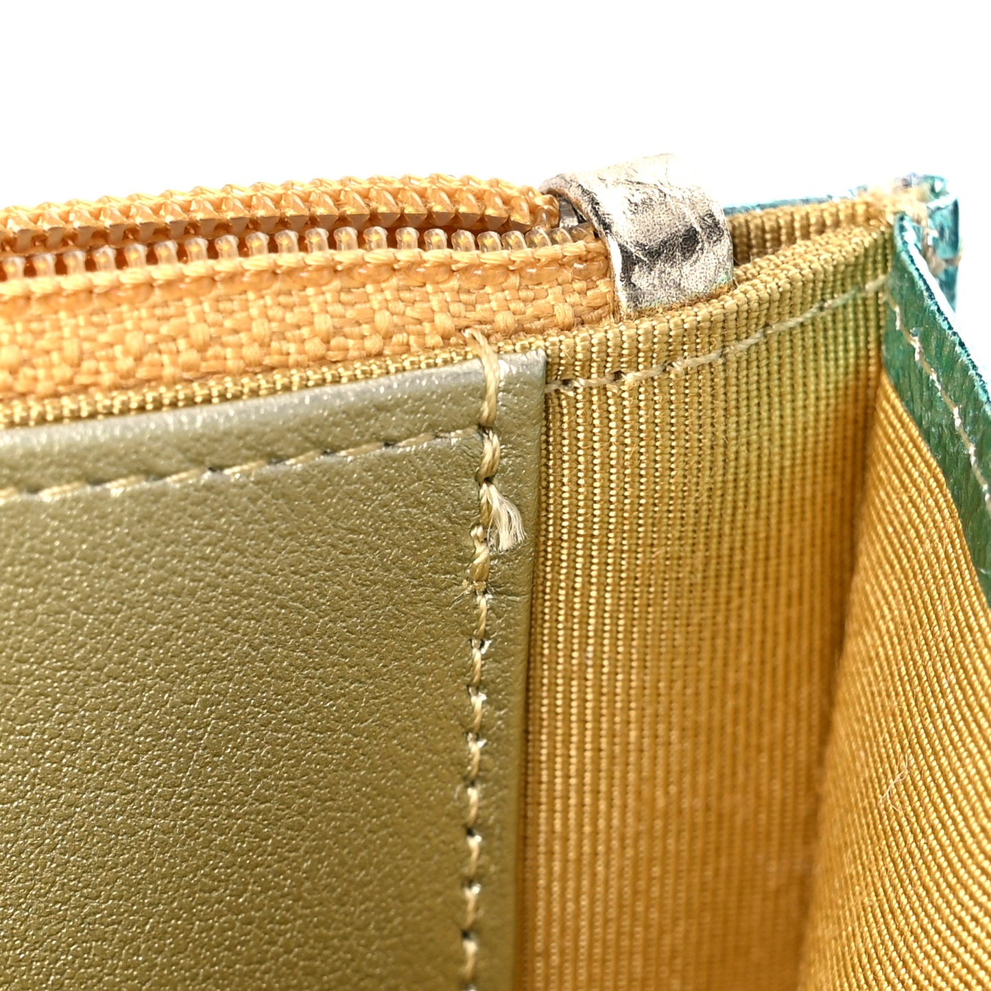Metallic Goatskin Quilted 2.55 Reissue Wallet on Chain WOC Multicolor