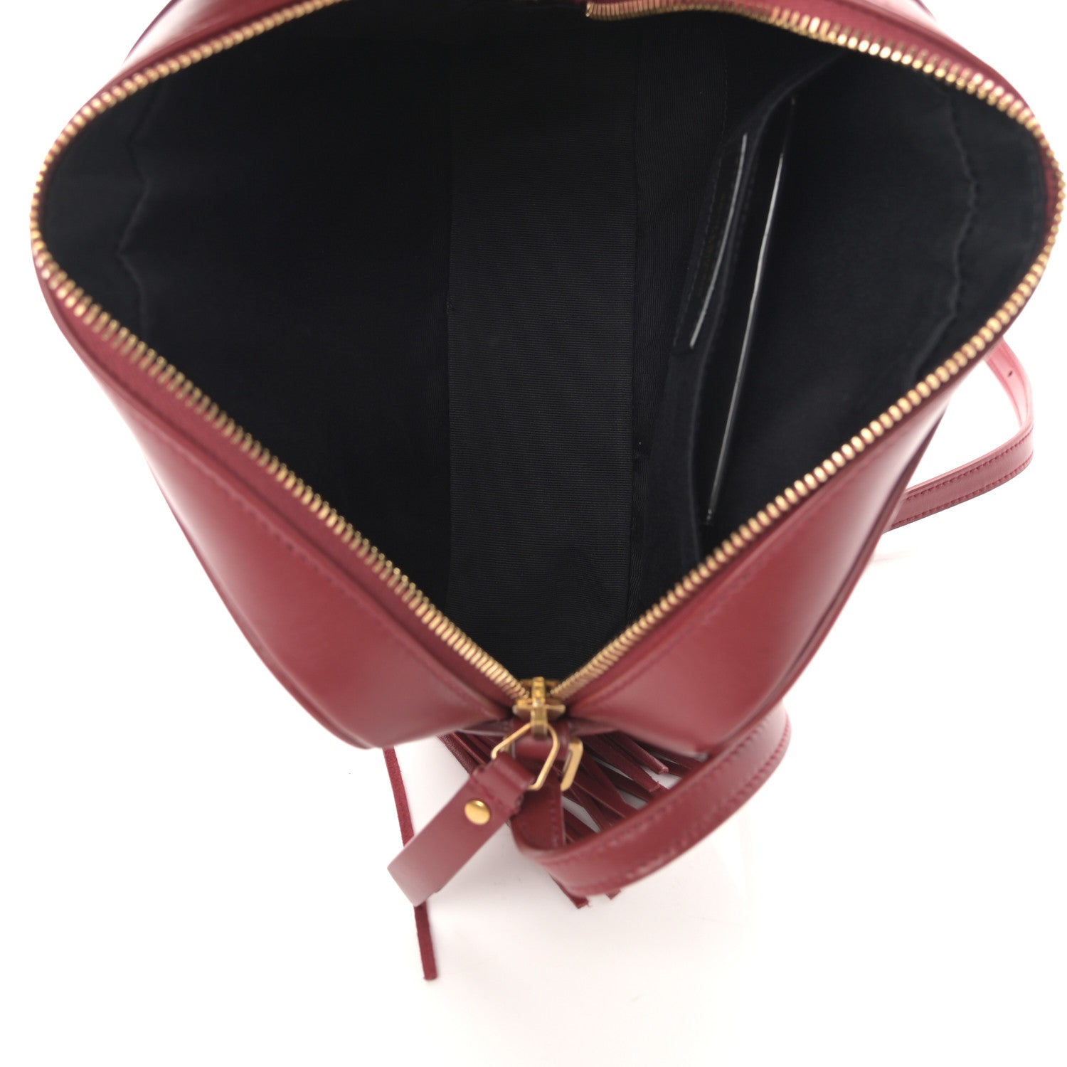 Saint Laurent Calfskin Matelasse Monogram Lou Camera Bag Red 5 of 10