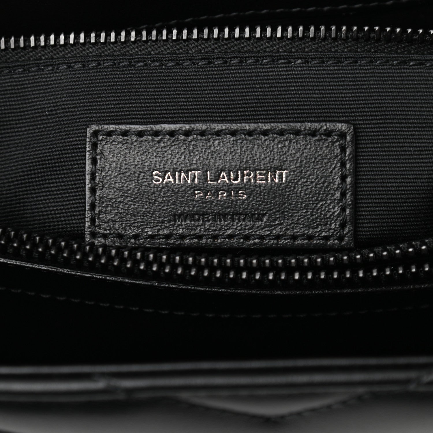 Saint Laurent Calfskin Y Quilted Monogram Large Loulou Chain Satchel Black 5 of 9