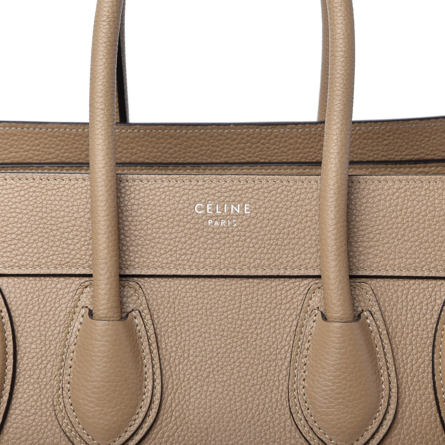 Drummed Calfskin Micro Luggage Dune
